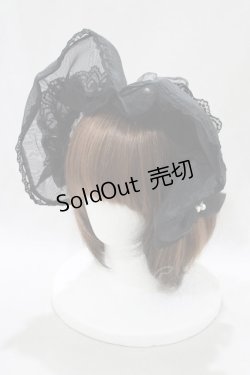 画像1: Angelic Pretty / ブリム付カチューシャ  ブラック H-25-02-11-075-AP-AC-NS-ZH