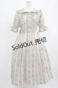 axes femme kawaii / RosyBear柄ワンピース M グリーン H-25-02-11-008-AX-OP-NS-ZH