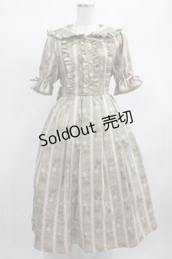 画像1: axes femme kawaii / RosyBear柄ワンピース M グリーン H-25-02-11-008-AX-OP-NS-ZH