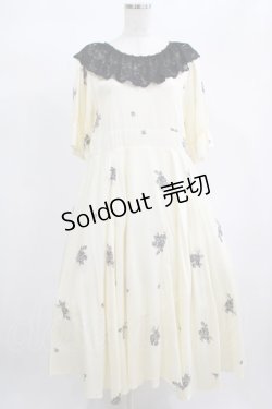 画像1: marcHenTica Laito / 花柄ワンピース Free クリーム H-25-02-11-011-LO-OP-NS-ZH