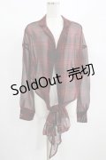 PUNK RAVE / RED TARTAN REBEL SHIRT L-2XL レッド H-25-02-12-044-PU-BL-KB-OS