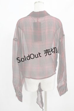 画像3: PUNK RAVE / RED TARTAN REBEL SHIRT L-2XL レッド H-25-02-12-044-PU-BL-KB-OS
