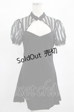 画像1: PUNK RAVE / Chinese Style Silk Fan Cheongsam Dress L ブラック H-25-02-12-005-PU-OP-KB-OS