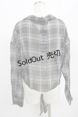 画像3: PUNK RAVE / WHITE TARTAN REBEL SHIRT XS-M ホワイト H-25-10-20-001-PU-BL-KB-ZH