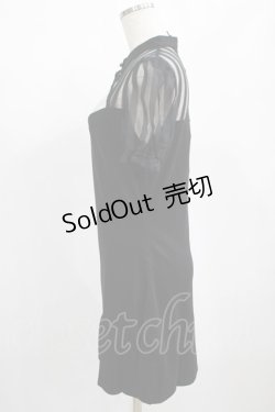 画像2: PUNK RAVE / Chinese Style Silk Fan Cheongsam Dress L ブラック H-25-02-12-005-PU-OP-KB-OS