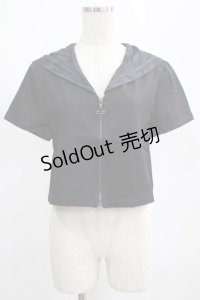 PUNK RAVE / Chinese Style Silk Fan black sailor collar girl uniform jacket M ブラック H-25-02-12-050-PU-TO-KB-ZY