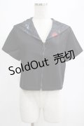 PUNK RAVE / Chinese Style Silk Fan black sailor collar girl uniform jacket L ブラック H-25-02-12-051-PU-TO-KB-ZS