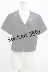 PUNK RAVE / Chinese Style Silk Fan black sailor collar girl uniform jacket L ブラック H-25-02-12-051-PU-TO-KB-ZS