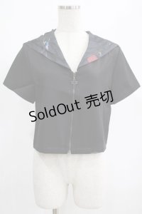 PUNK RAVE / Chinese Style Silk Fan black sailor collar girl uniform jacket L ブラック H-25-02-12-051-PU-TO-KB-ZS