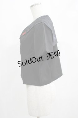 画像2: PUNK RAVE / Chinese Style Silk Fan black sailor collar girl uniform jacket L ブラック H-25-02-12-051-PU-TO-KB-ZS
