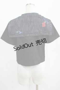 画像3: PUNK RAVE / Chinese Style Silk Fan black sailor collar girl uniform jacket L ブラック H-25-02-12-051-PU-TO-KB-ZS