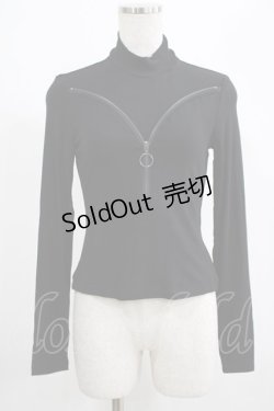 画像1: PUNK RAVE / Nikita top XS-S ブラック H-25-02-12-052-PU-TO-KB-OS