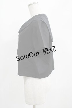 画像2: PUNK RAVE / Chinese Style Silk Fan black sailor collar girl uniform jacket XL ブラック H-25-02-12-053-PU-TO-KB-OS