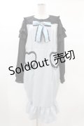 DearMyLove / デザイナー/マーメイドワンピース 3L サックス H-25-02-12-1045-EL-OP-NS-ZH