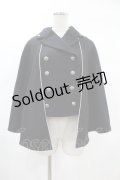 metamorphose / マント風ベスト・綾フラノ サイズ1 ブラック H-25-02-12-1016-ME-JA-NS-ZH