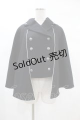 metamorphose / マント風ベスト・綾フラノ サイズ1 ブラック H-25-02-12-1016-ME-JA-NS-ZH