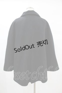 画像2: metamorphose / マント風ベスト・綾フラノ サイズ1 ブラック H-25-02-12-1016-ME-JA-NS-ZH