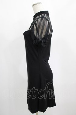 画像2: PUNK RAVE / Chinese Style Silk Fan Cheongsam Dress M ブラック H-25-02-12-007-PU-OP-KB-ZH