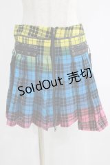 PUNK RAVE / COLOUR PUNK SKIRT M ミックスカラー H-25-02-12-028-PU-SK-KB-ZI