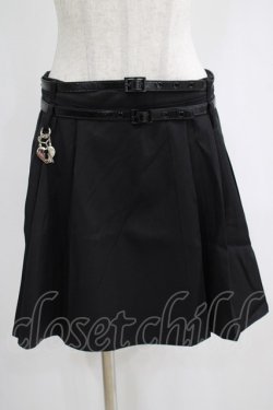 画像1: PUNK RAVE / LOCKHEART SKIRT L ブラック H-25-02-12-032-PU-SK-KB-ZH