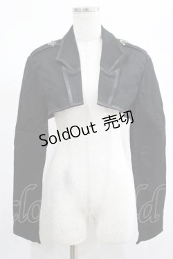 画像1: PUNK RAVE / Gothic Division bolero 2XL ブラック H-25-02-13-039-PU-TO-KB-ZY