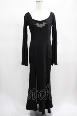 画像1: PUNK RAVE / Gothic Bat Code Dress M-L ブラック H-25-02-13-044-PU-OP-KB-ZI