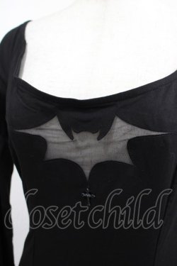 画像4: PUNK RAVE / Gothic Bat Code Dress M-L ブラック H-25-02-13-044-PU-OP-KB-ZI