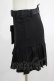 画像2: PUNK RAVE / pleated skirt with waist bag XS ブラック H-25-02-13-046-PU-SK-KB-ZS (2)