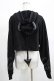 画像3: PUNK RAVE / Devil's Cupid crop top XL-2XL ブラック H-25-02-13-051-PU-TO-KB-ZI (3)