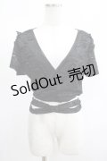 PUNK RAVE / Terror black crop top XL-XXL ブラック H-25-02-13-060-PU-TO-KB-ZS