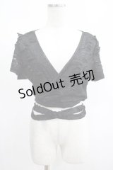 PUNK RAVE / Terror black crop top XL-XXL ブラック H-25-02-13-060-PU-TO-KB-ZS