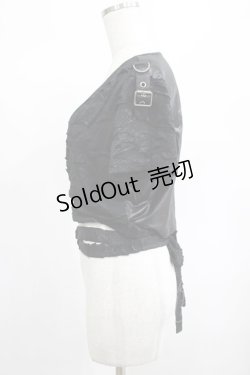 画像2: PUNK RAVE / Terror black crop top XL-XXL ブラック H-25-02-13-060-PU-TO-KB-ZS