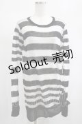 PUNK RAVE / Insanity striped sweater Free ホワイト H-25-02-13-061-PU-TO-KB-OS