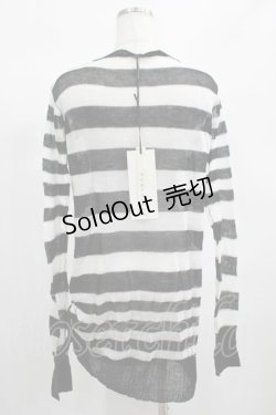 画像3: PUNK RAVE / Insanity striped sweater Free ホワイト H-25-02-13-061-PU-TO-KB-OS