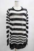 PUNK RAVE / Insanity striped sweater Free ホワイト H-25-02-13-063-PU-TO-KB-ZT237