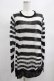 画像1: PUNK RAVE / Insanity striped sweater Free ホワイト H-25-02-13-063-PU-TO-KB-ZT237 (1)