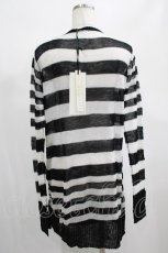 画像3: 【SALE】PUNK RAVE / Insanity striped sweater Free ホワイト H-25-02-13-063-PU-TO-KB-ZT237 (3)