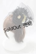 RQ-BL / NightTime fascinatorクリップ  ブラック H-25-02-13-077-GO-AC-KB-ZH