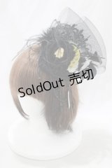 RQ-BL / NightTime fascinatorクリップ  ブラック H-25-02-13-077-GO-AC-KB-ZH