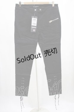 画像1: PUNK RAVE / Girl of spades trousersレギンスパンツ XL ブラック H-25-02-13-016-PU-PA-KB-ZS