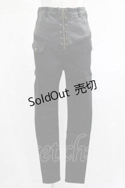 画像1: PUNK RAVE / Doom Doll brown shortsパンツ S ブラック H-25-02-13-020-PU-PA-KB-ZS