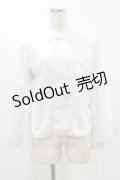 axes femme POETIQUE / リボン付レース姫袖ブラウス M オフ H-25-02-14-052-AX-BL-NS-ZH