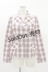 BABY,THE STARS SHINE BRIGHT / タータンチェックジャケット Free ピンク H-25-02-14-054-BA-JA-NS-ZH