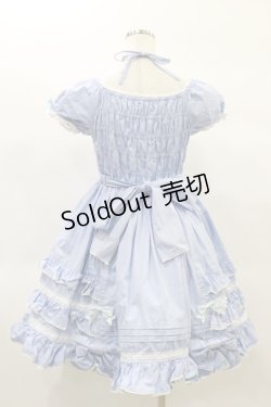 画像2: Angelic Pretty / はしごレースワンピース Free サックス H-25-02-14-078-AP-OP-NS-ZH