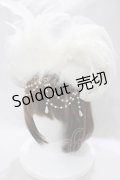 Millefleurs / 羊の角ヘッドドレス  白 H-25-02-14-1035-EL-AC-KB-ZH