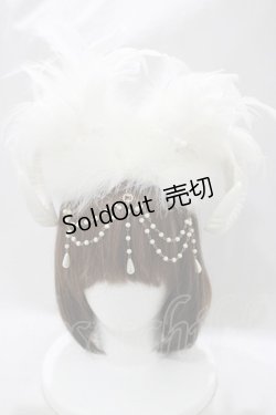 画像3: Millefleurs / 羊の角ヘッドドレス  白 H-25-02-14-1035-EL-AC-KB-ZH