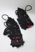 DEVIL FASHION / Gothic flower shaped sleeves with diamonds  ブラック H-25-02-14-1038-PU-ZA-KB-ZH