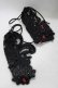 画像2: DEVIL FASHION / Gothic flower shaped sleeves with diamonds  ブラック H-25-02-14-1038-PU-ZA-KB-ZH (2)
