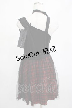 画像2: PUNK RAVE / MIA DRESS M ブラック×レッド H-25-02-14-1010-PU-OP-KB-ZI