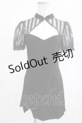 PUNK RAVE / Chinese Style Silk Fan Cheongsam Dress M ブラック H-25-02-14-1014-PU-OP-KB-ZI